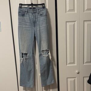Hollister Ultra High-rise Dad Jean - 0S Light Blue